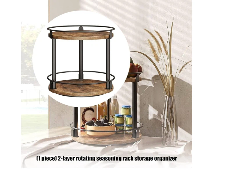 2-Tier Rotating Storage Organizer Rack - photo 3