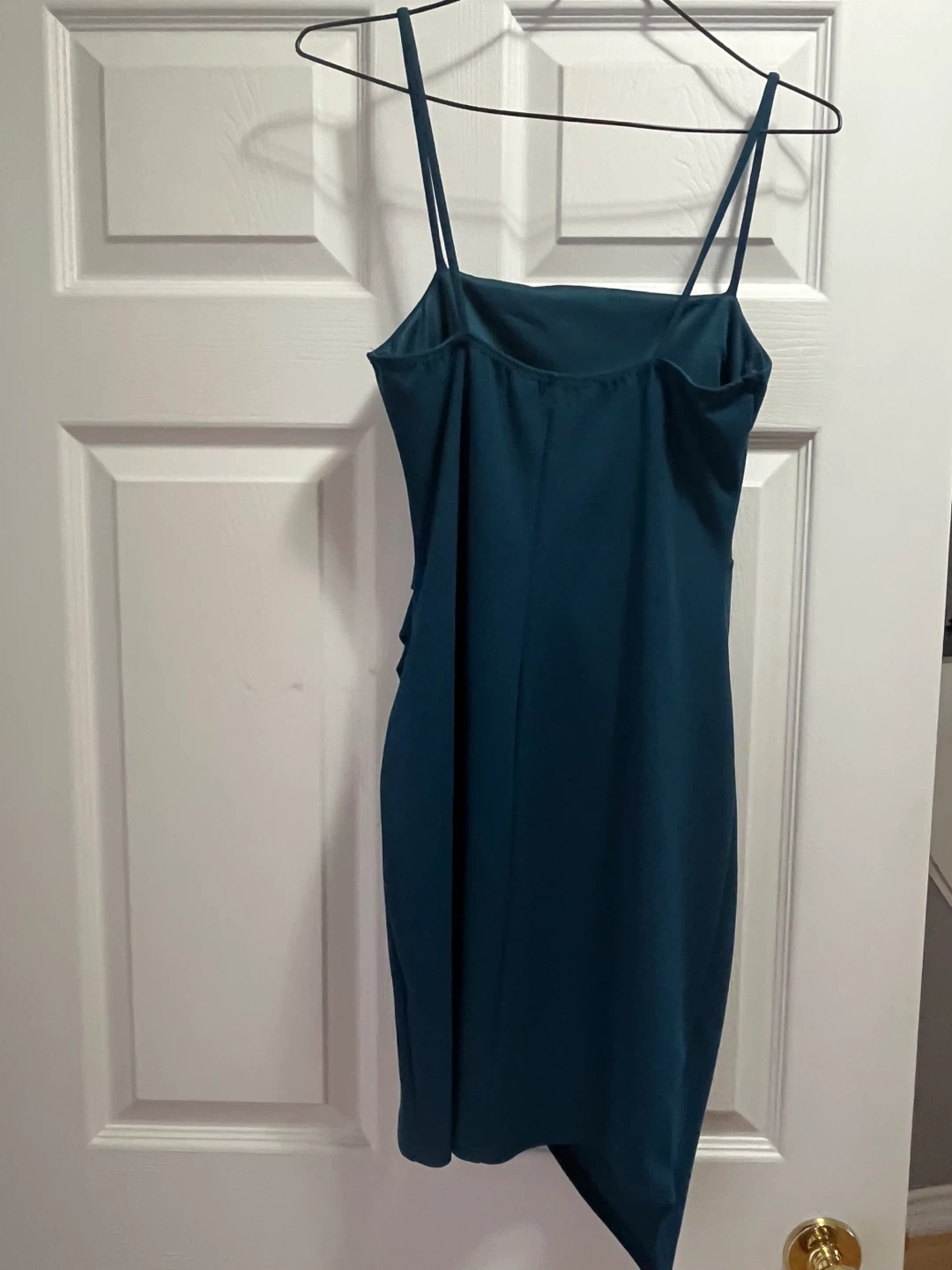 Ruched Spaghetti Strap Bodycon Dress - photo 4