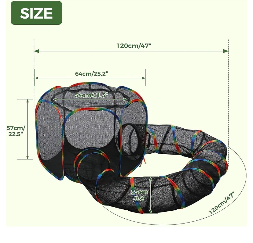 Cat Tunnel Play Tent - photo 2