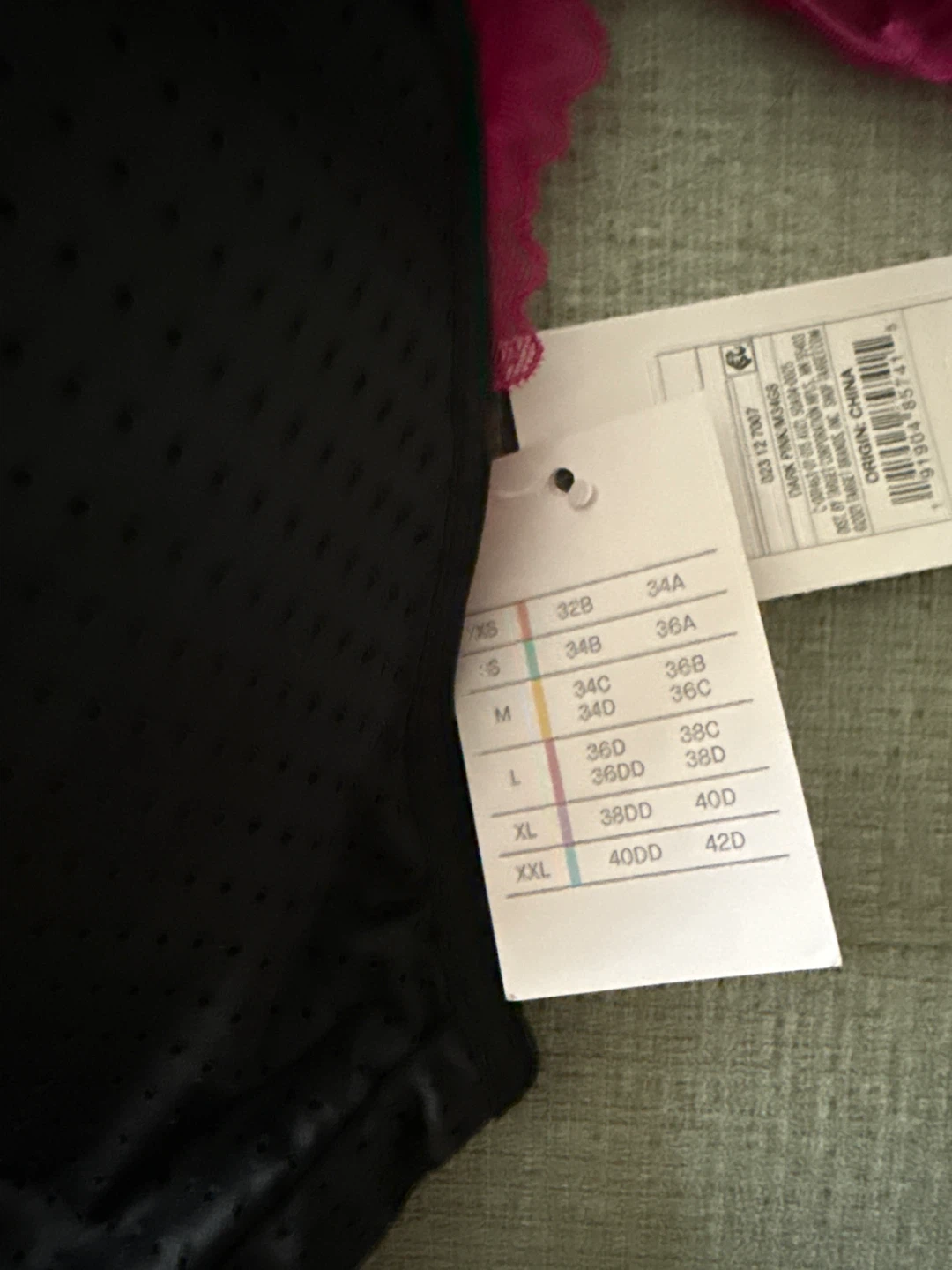 2 Sports Bras - Black & Pink Lace - photo 4