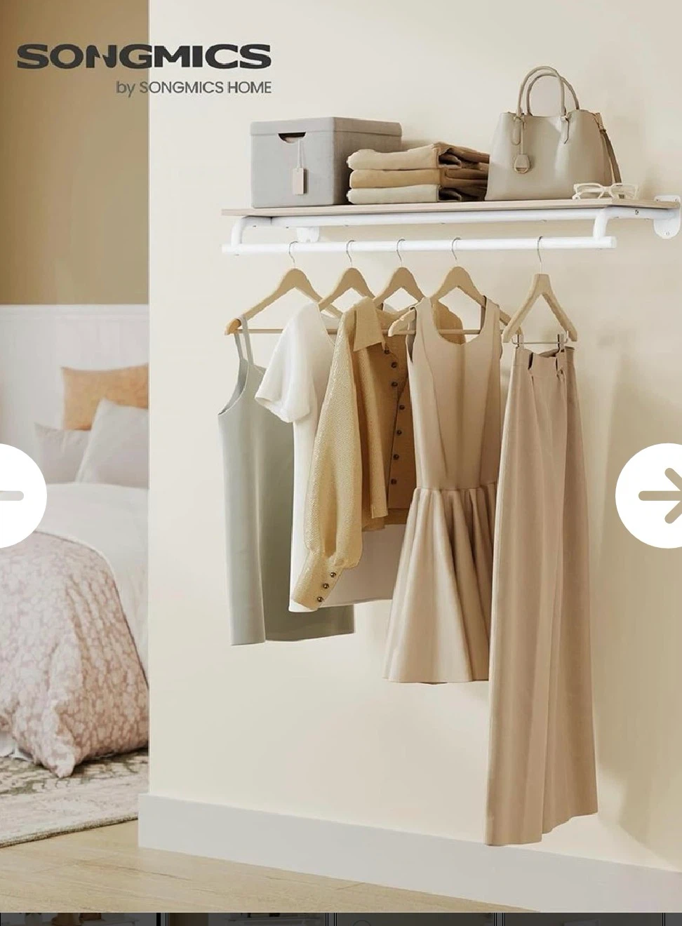 Songmics Clothes Rack and Storage Shelf - photo 2