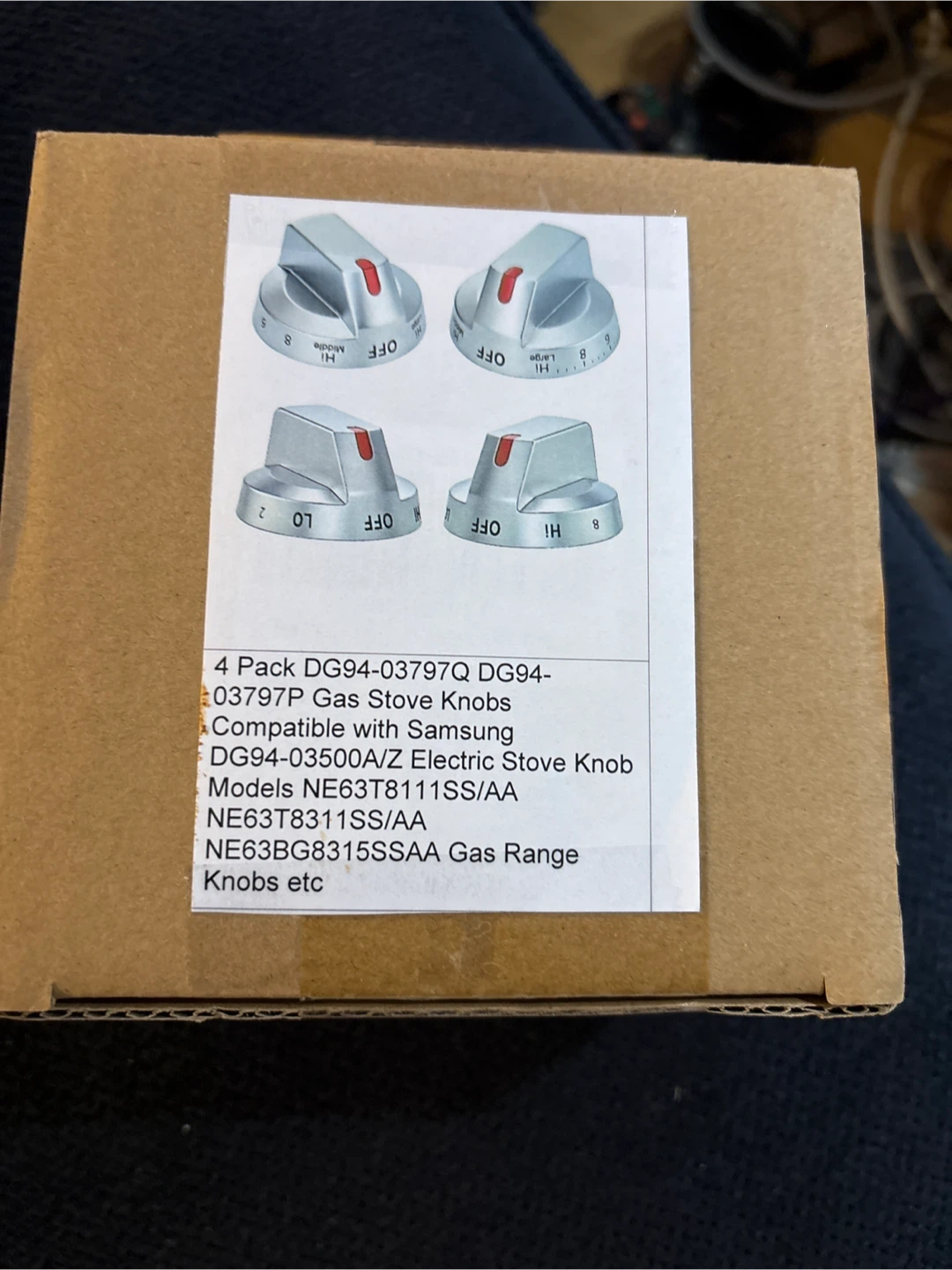 4 Pack Samsung Gas Stove Knobs DG94-03797Q/P