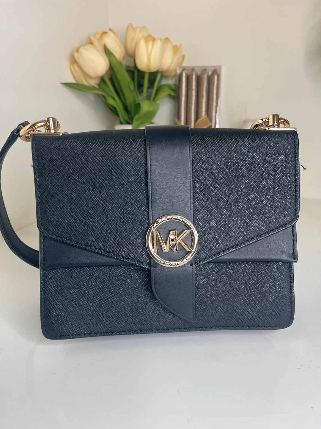 Michael Kors Black Crossbody Bag with Gold Chain - photo 3