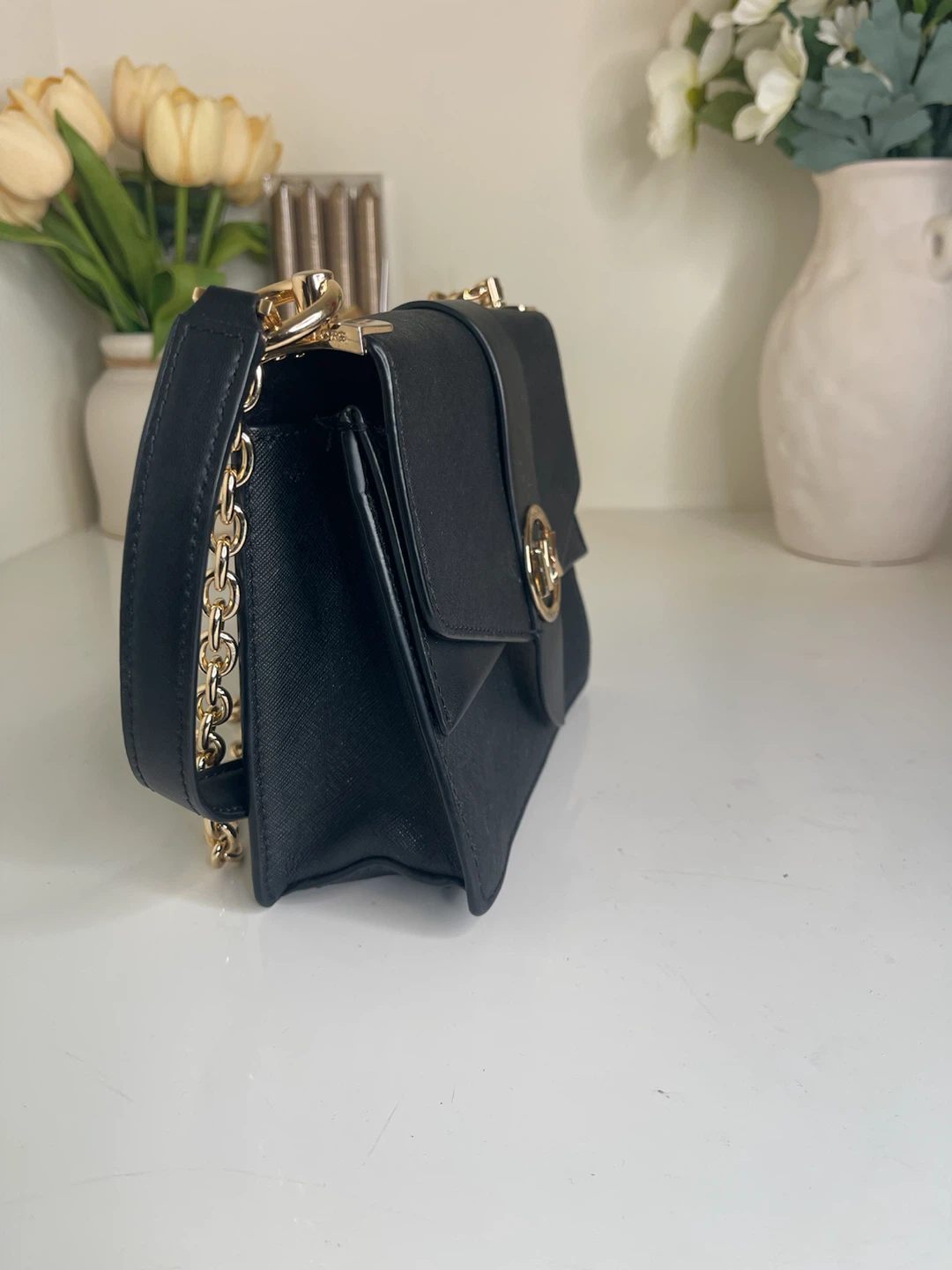 Michael Kors Black Crossbody Bag with Gold Chain - photo 4