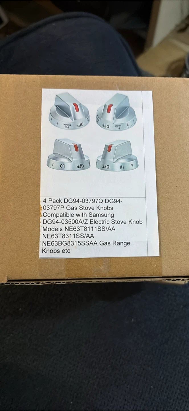 Samsung Gas Stove Knobs 4 Pack DG94-03797Q DG94-03797P