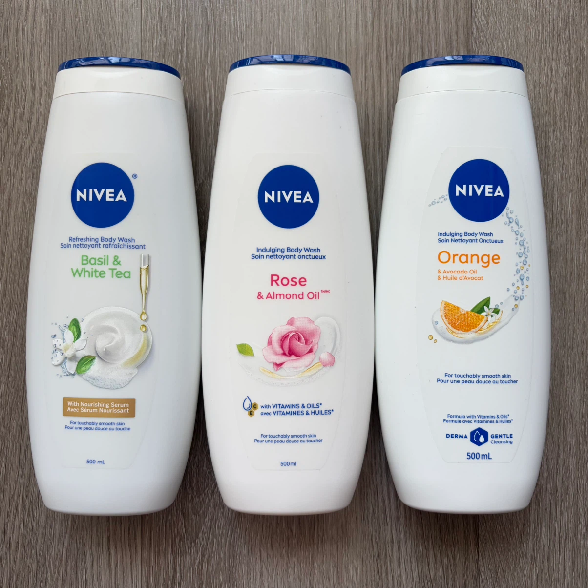 Nivea body wash (500ml) x 3 bottles