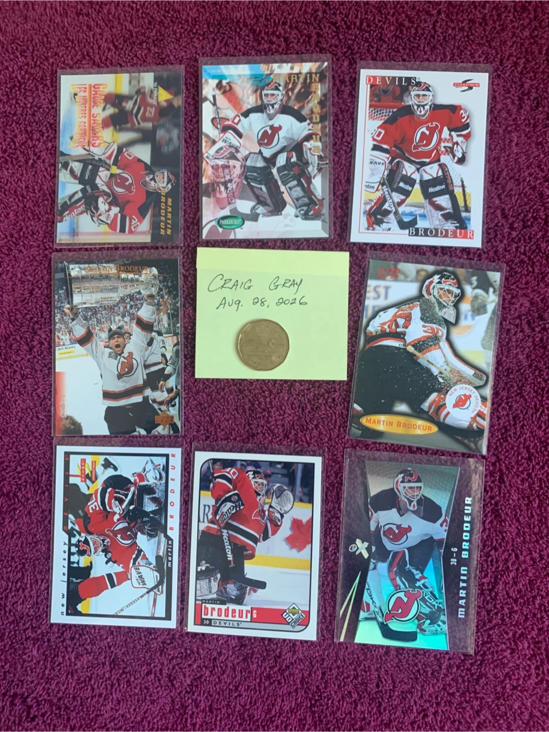 MARTIN BRODEUR CARDS - photo 3