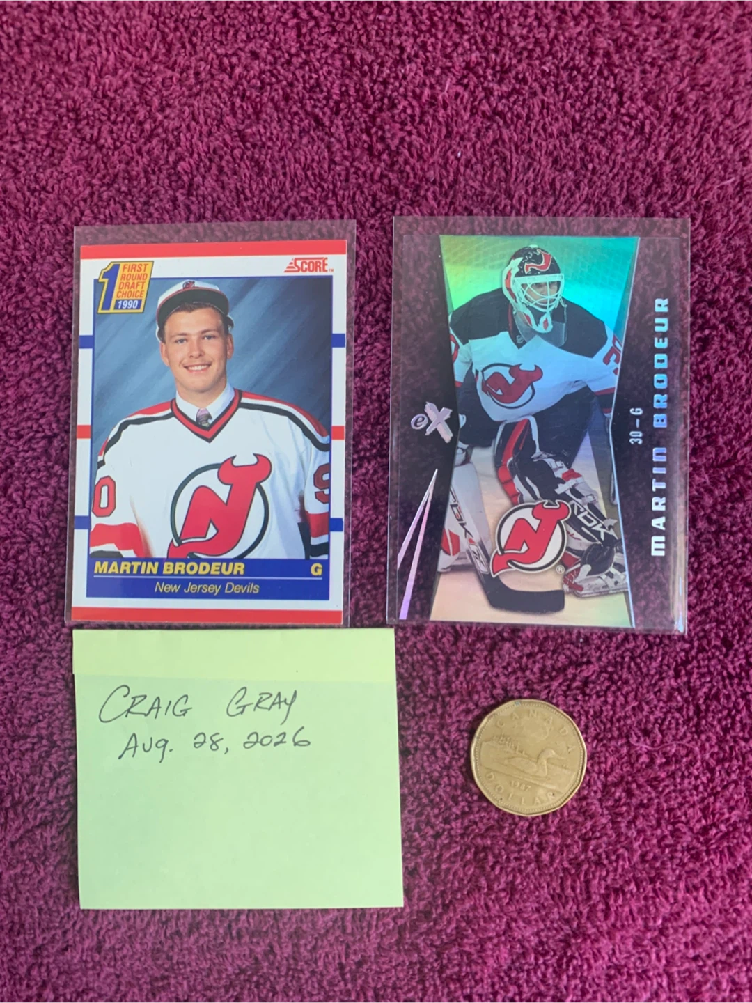 MARTIN BRODEUR CARDS - photo 4