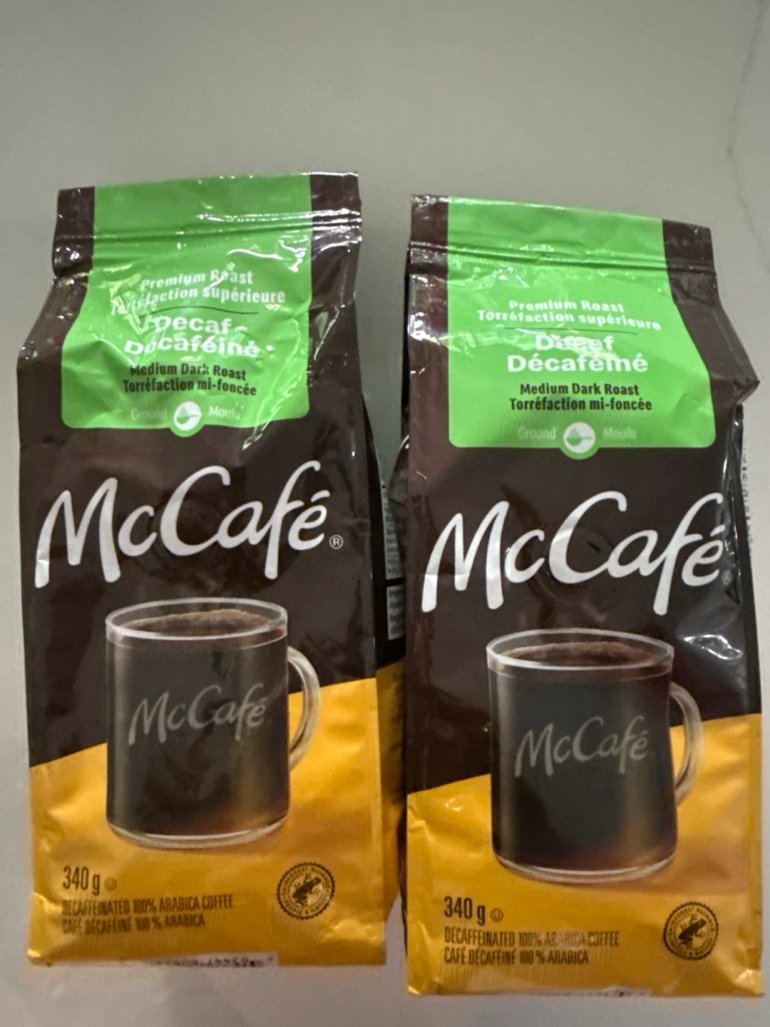 McCafé Decaf Medium Dark Roast Ground Coffee (2 x 340g)
