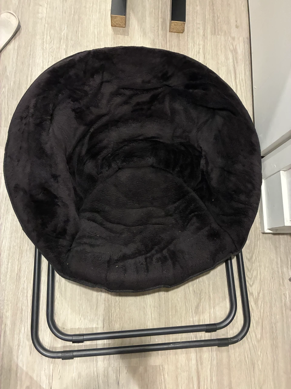 Black Saucer Chair x 2 both for $40