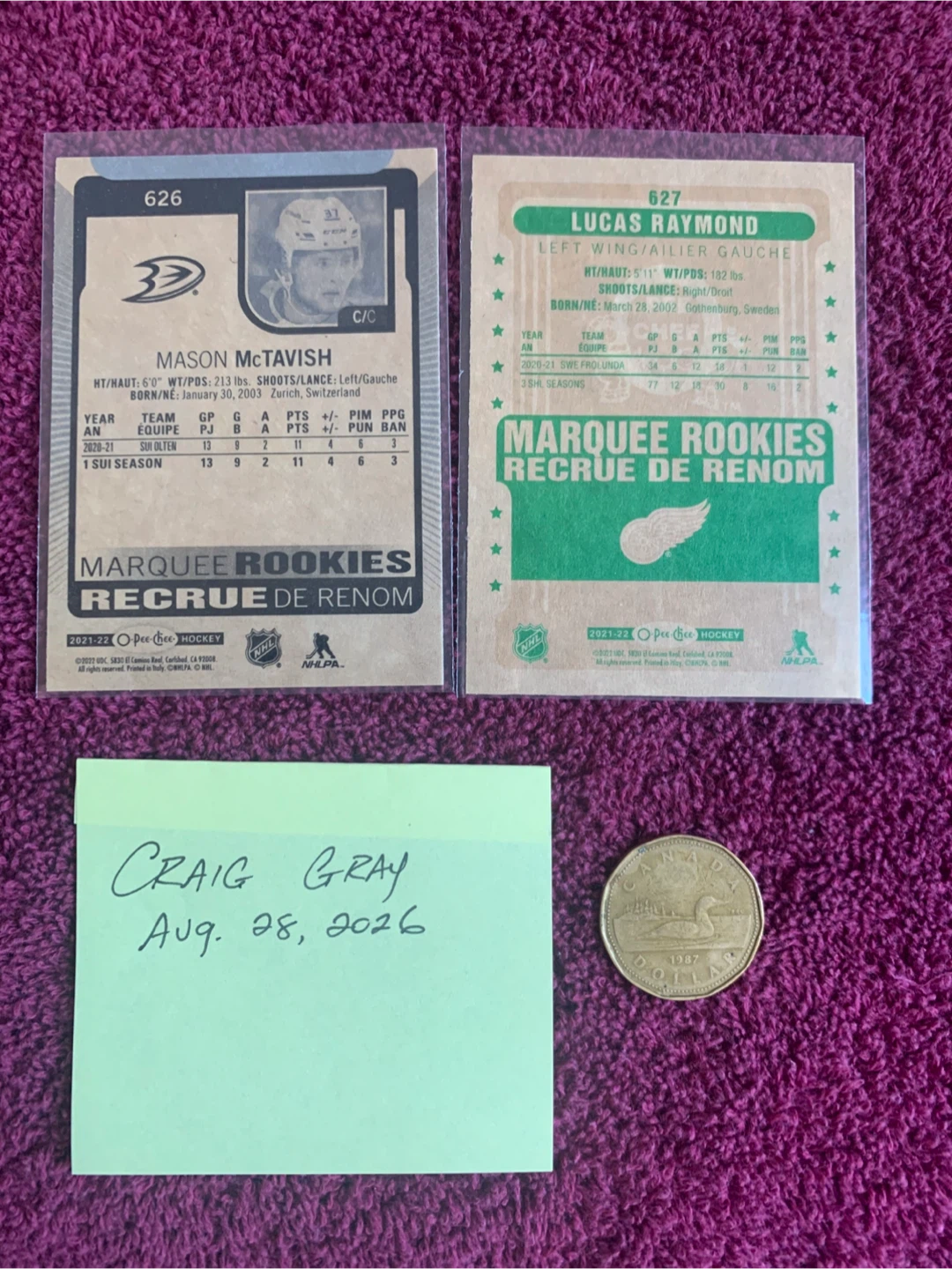 2021 - 22 O-PEE-CHEE CARDS - photo 2