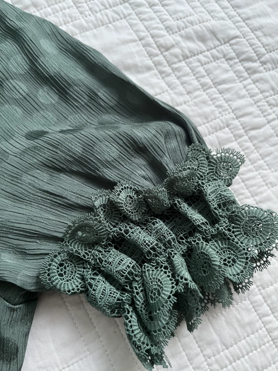 Max Studio Green Lace Trim Dress - photo 3