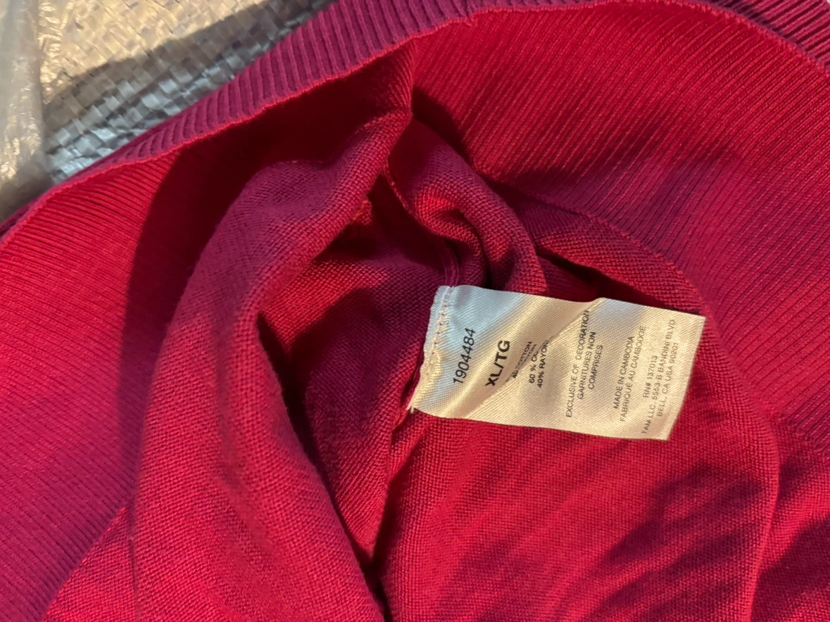 NWOT Banana Republic Pink Crew Neck Sweater XL - photo 3
