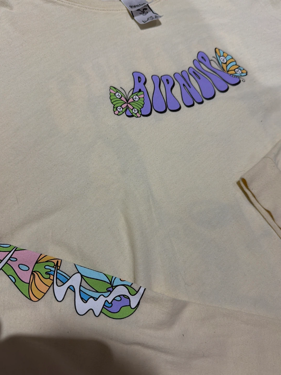 Large Yellow Ripndip Long Sleeve T-Shirt - photo 2