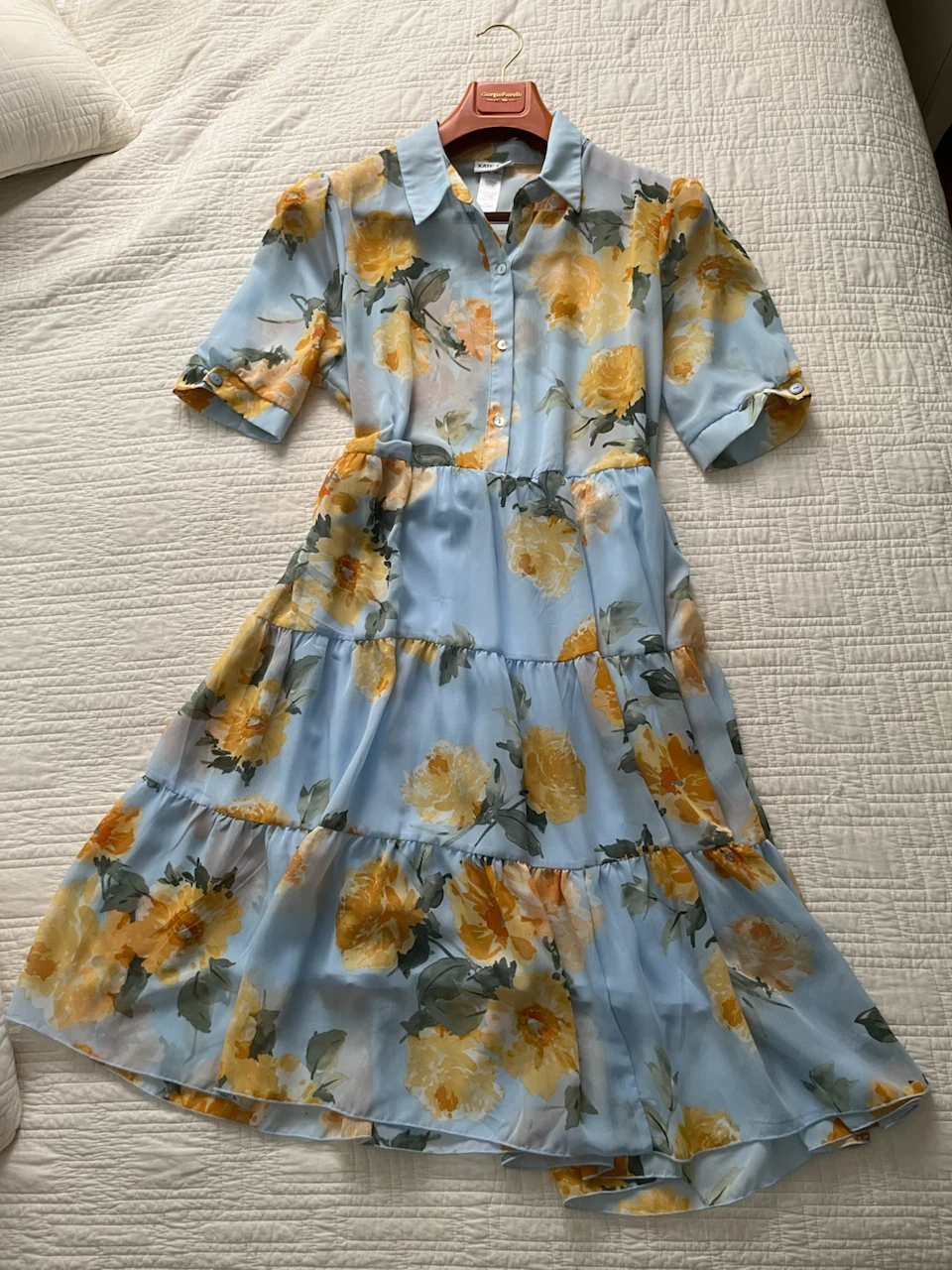Chiffon  Floral Tiered Dress