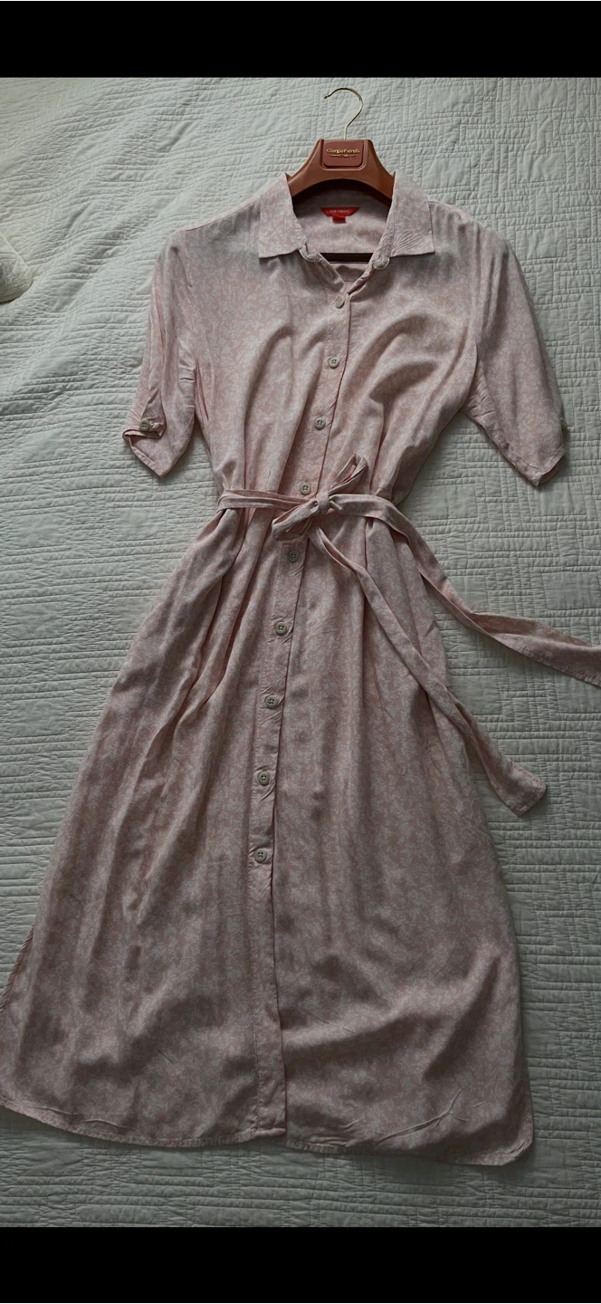 Pink Floral Shirt Dress XL