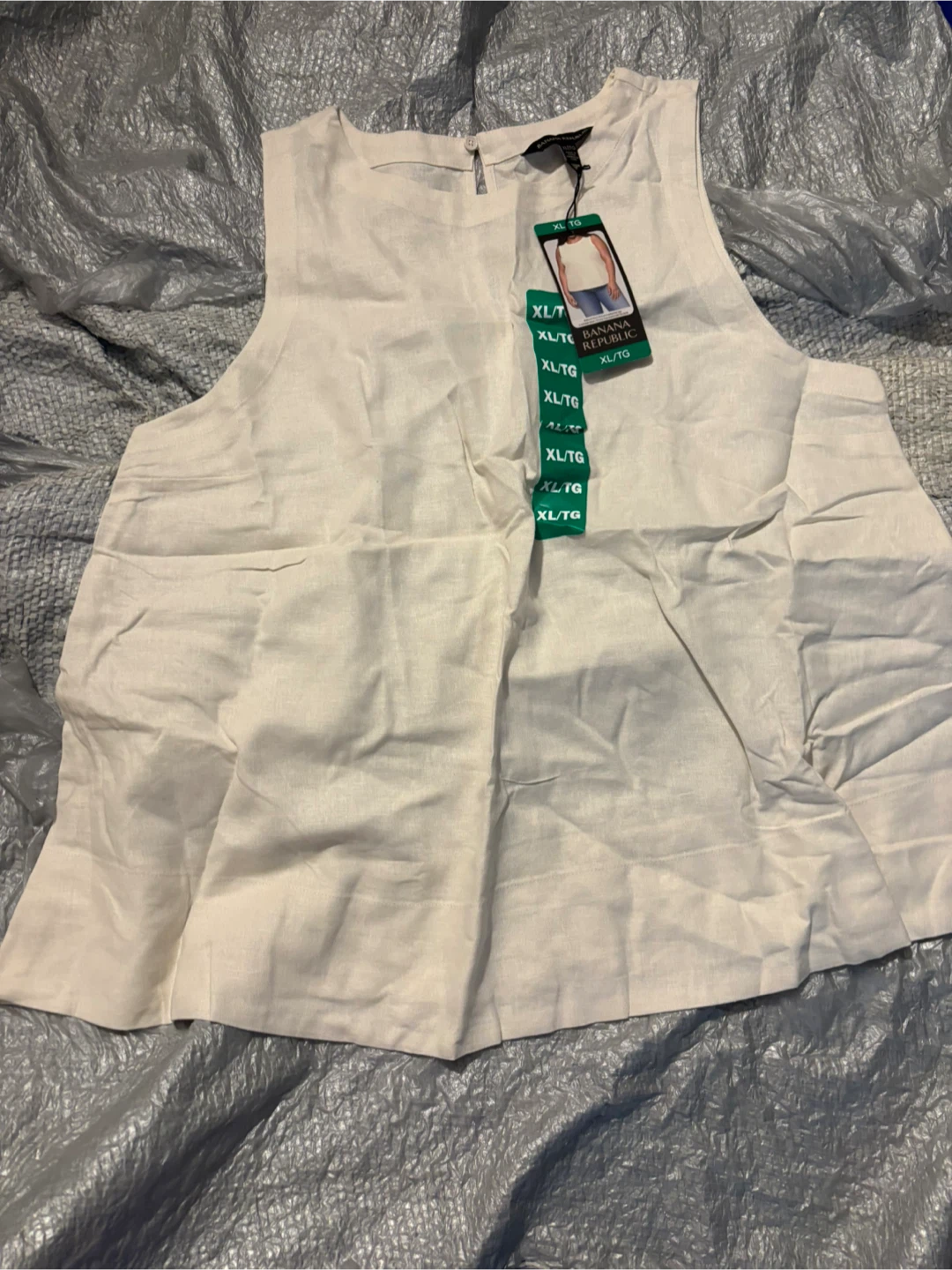 Banana Republic Linen Blend Tank Top XL/TG
