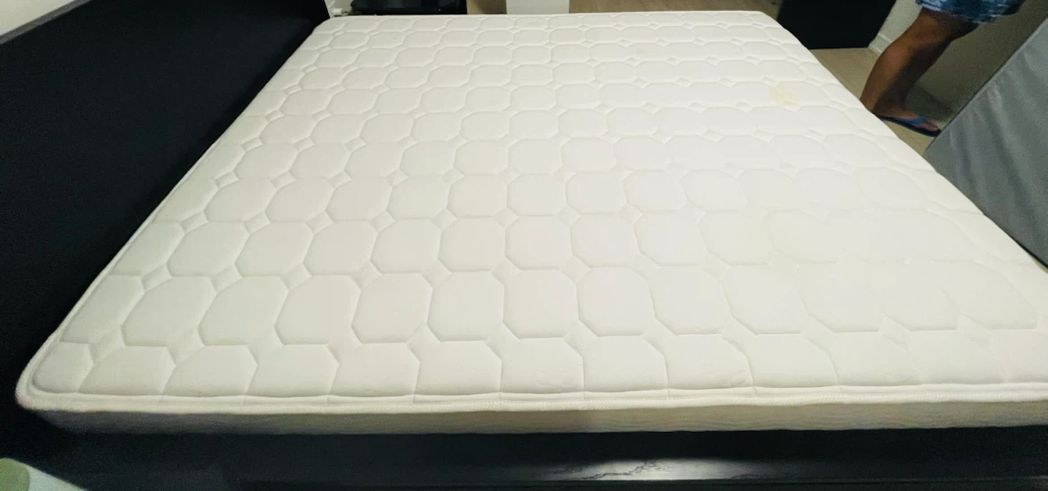 Queen Metal Bed Frame with Mattress - photo 3