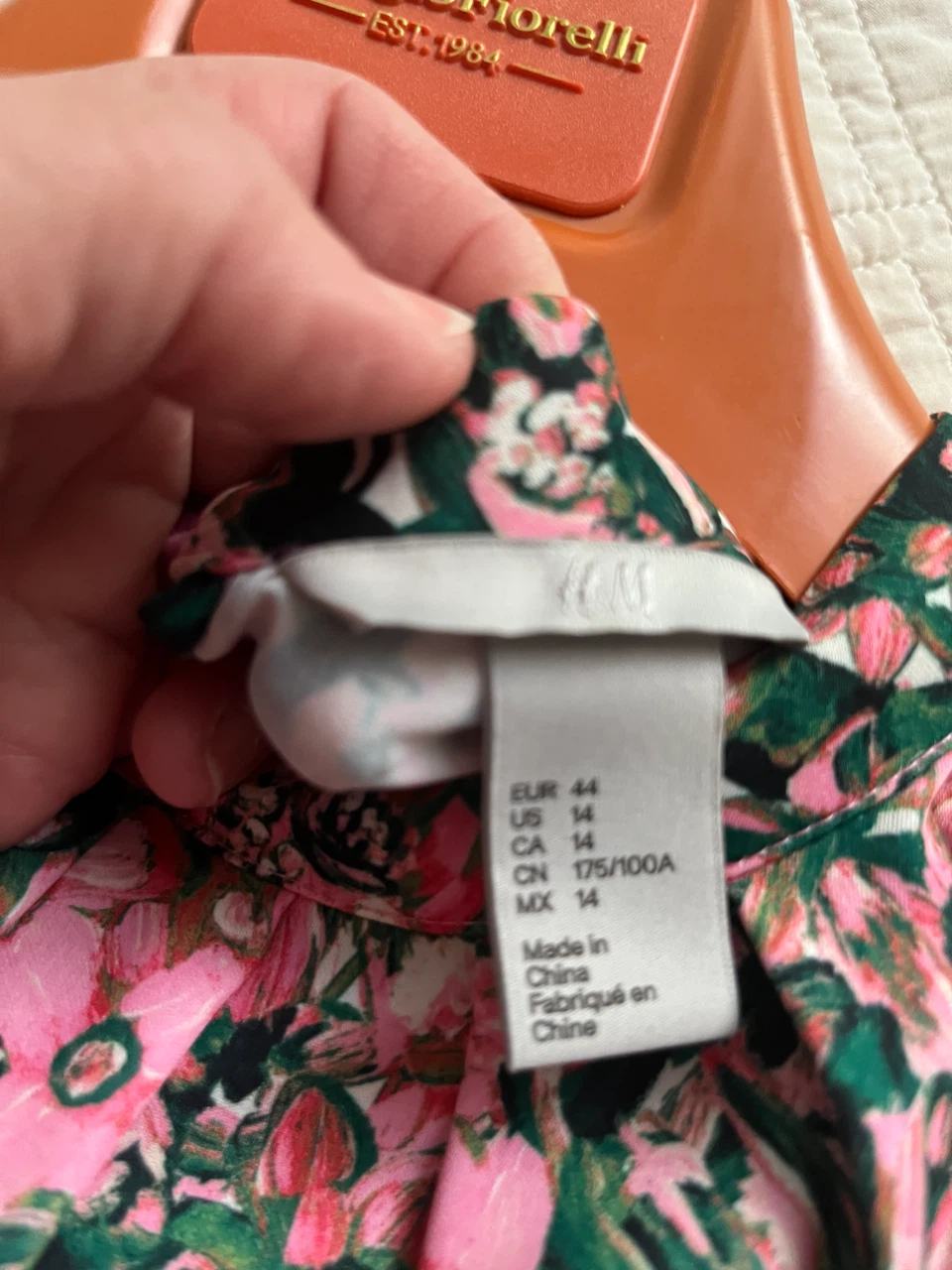 H&M Floral Print Long Sleeve Dress - Size 14 - photo 2