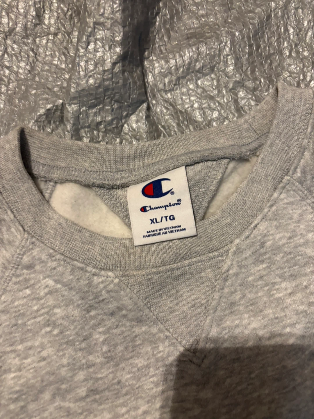 Ladies Champion Grey Short Sleeve Sweatshirt XL - photo 2