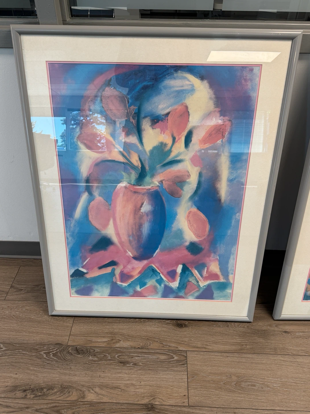 Framed Abstract Floral Wall Art – Large Decorative Print