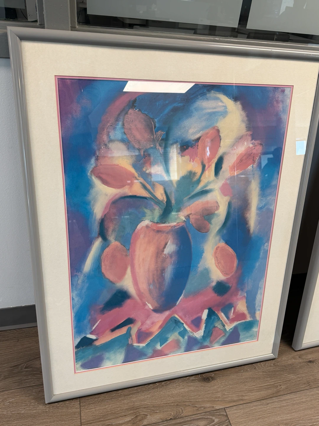 Framed Abstract Floral Wall Art – Large Decorative Print - photo 2