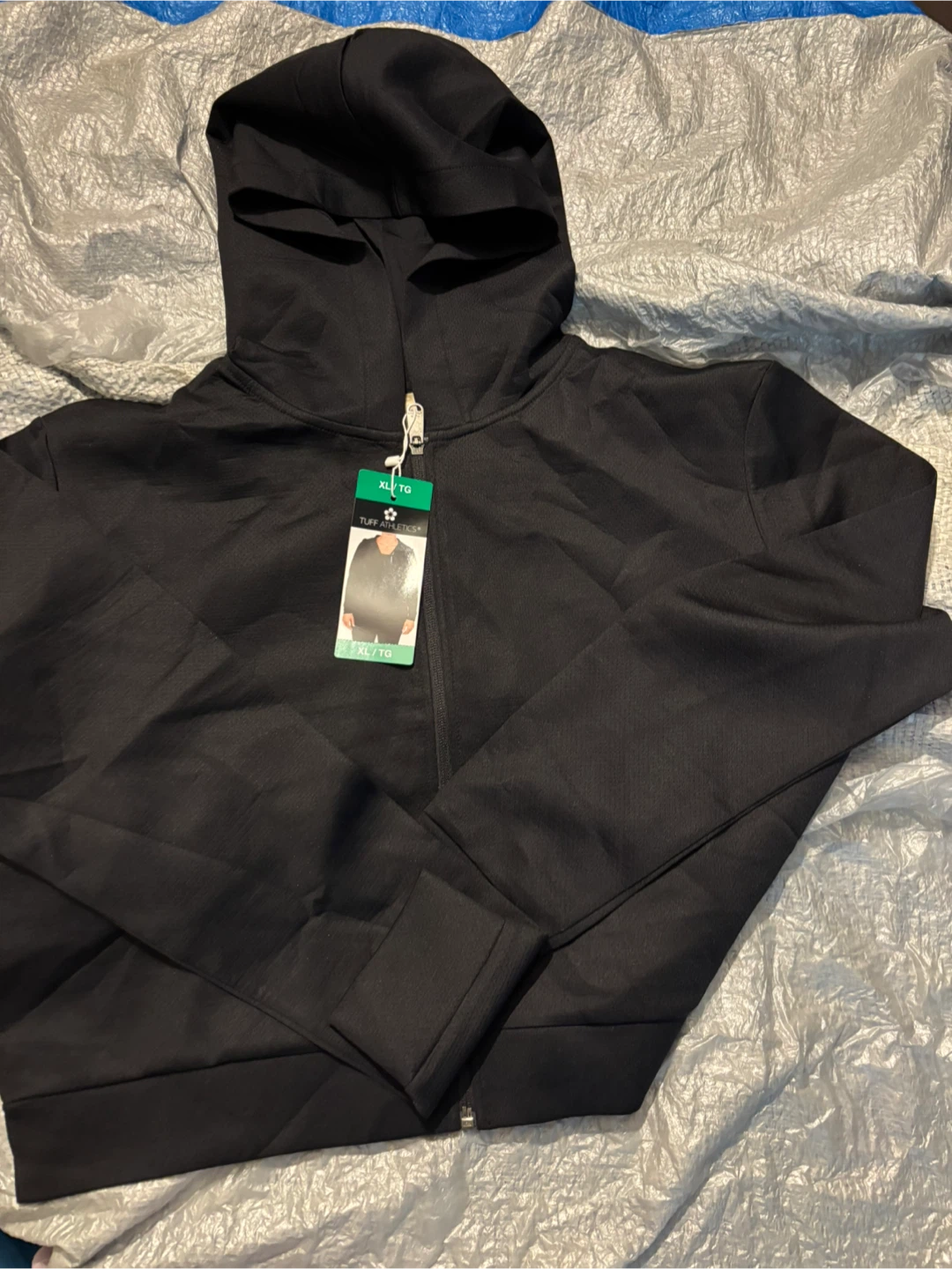 Ladies Tuff Athletics Black Full-Zip Hoodie