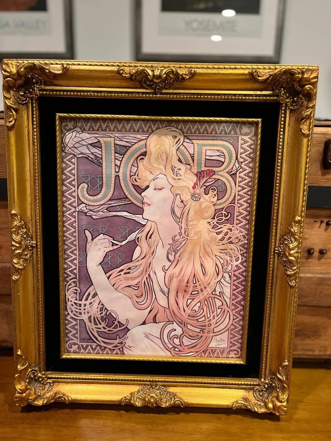 Vintage "JOB" Artwork by Alphonse Mucha