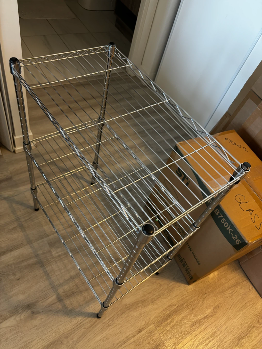 3-Tier Wire Shelving Unit