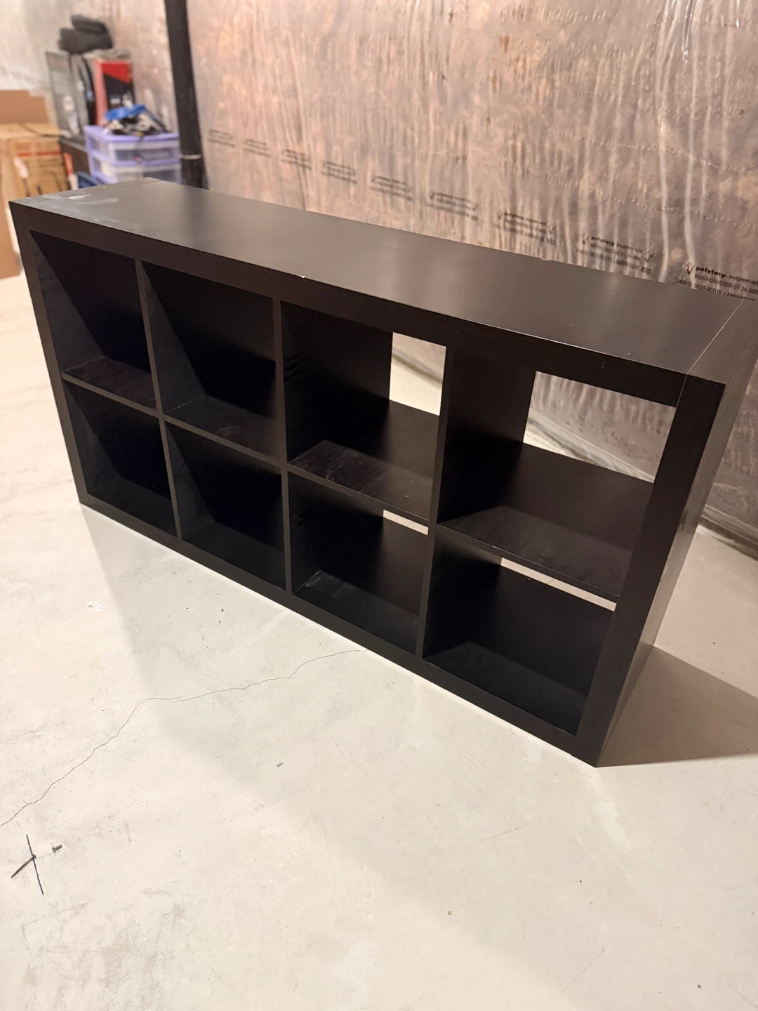 Dark Brown 8-Cube Storage Shelf Unit - photo 2