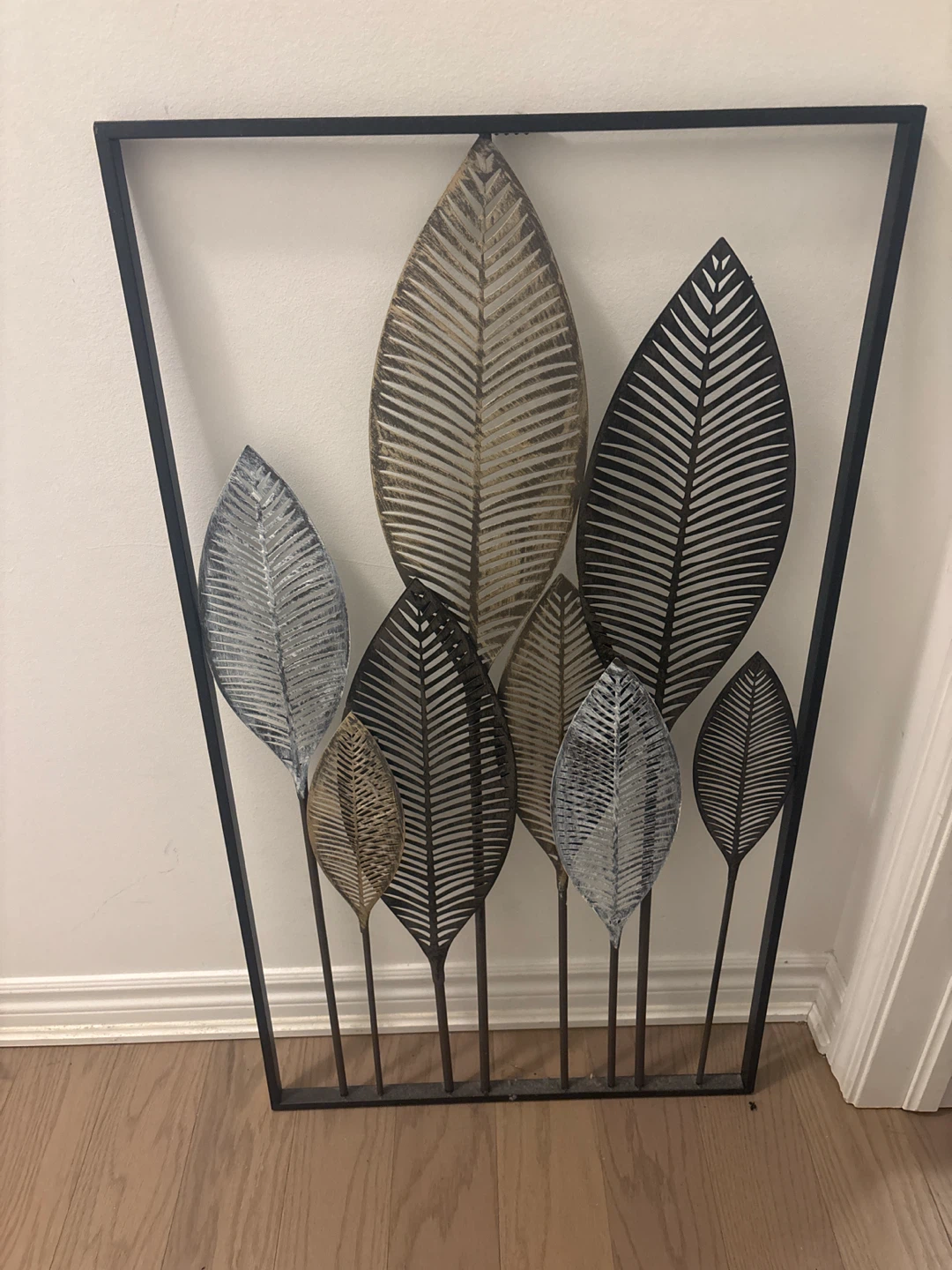 Metal Leaf Wall Art