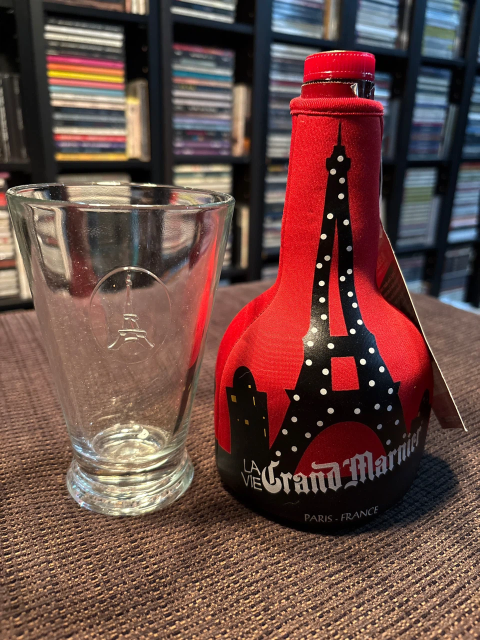 Grand Marnier Paris France Bottle with Glass