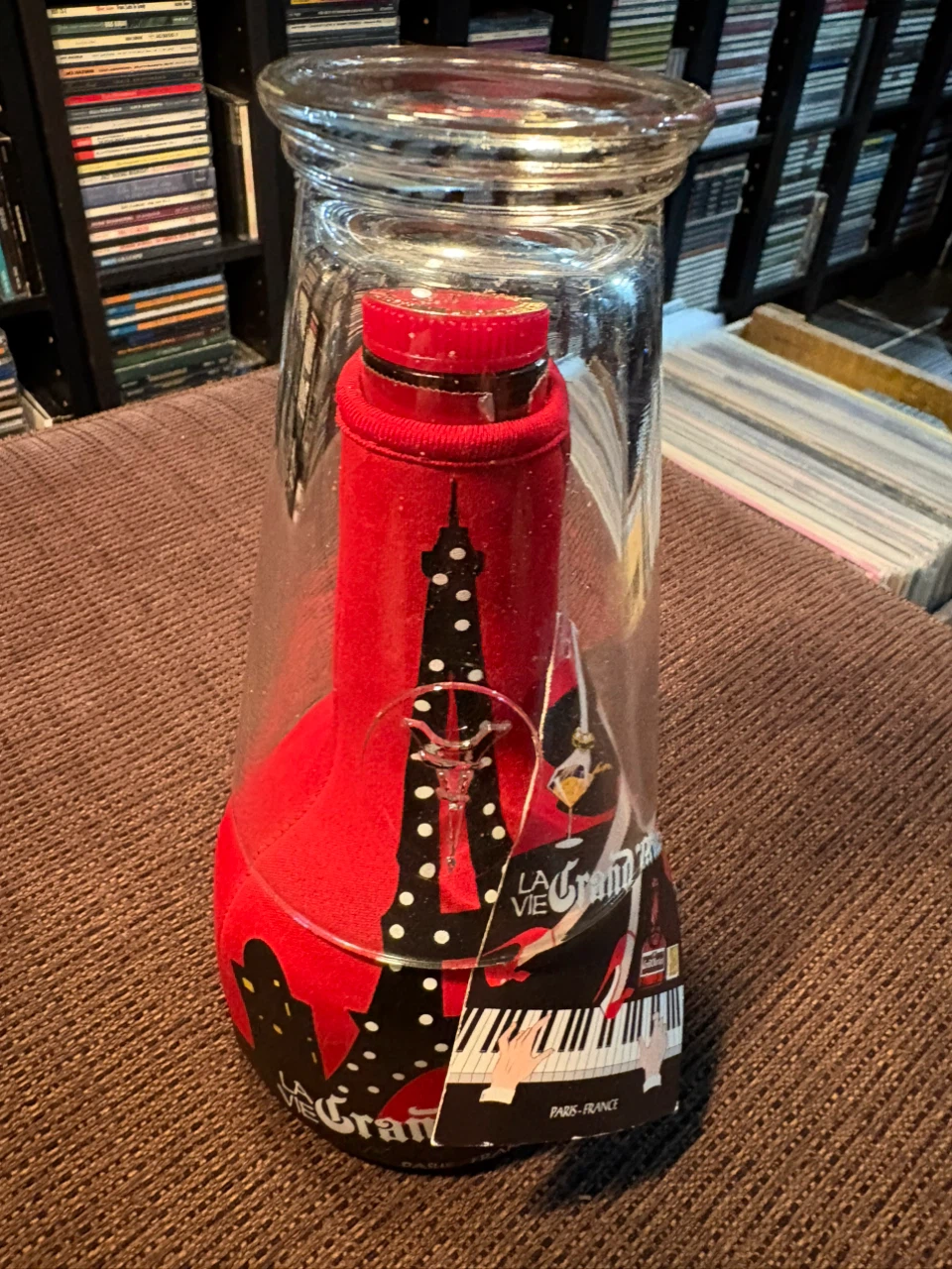 Grand Marnier Paris France Bottle with Glass - photo 2