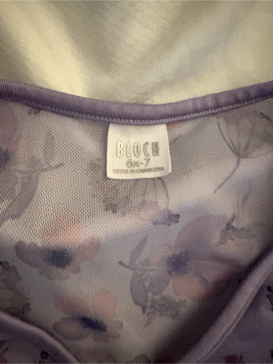 Bloch Girls Floral Ballet Wrap Top 6X-7 - photo 2