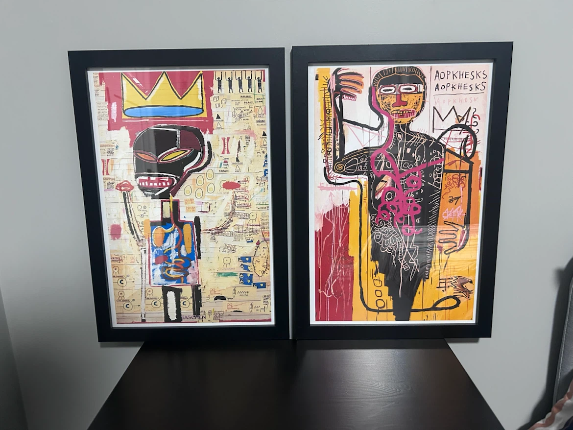 Basquiat Art Framed Posters
