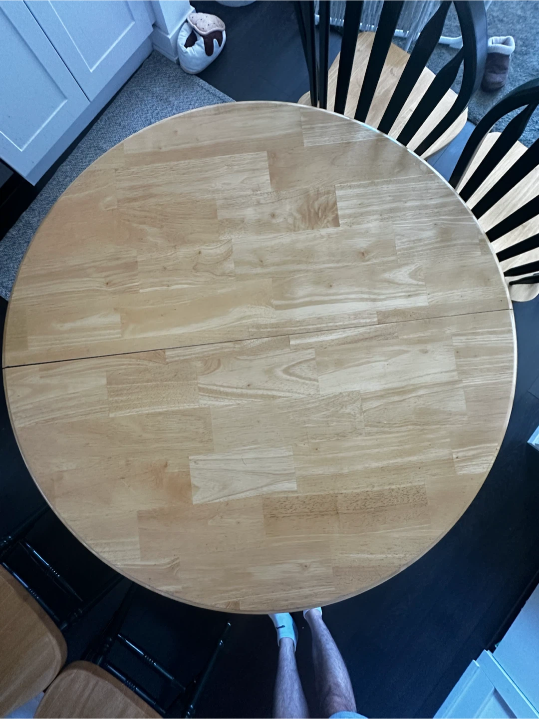 Round Wooden Dining Table with 4 Chairs - photo 2