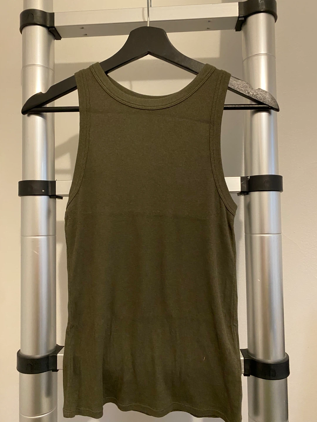 A New Day Ribbed Tank Top - Olive Green - Medium - photo 3