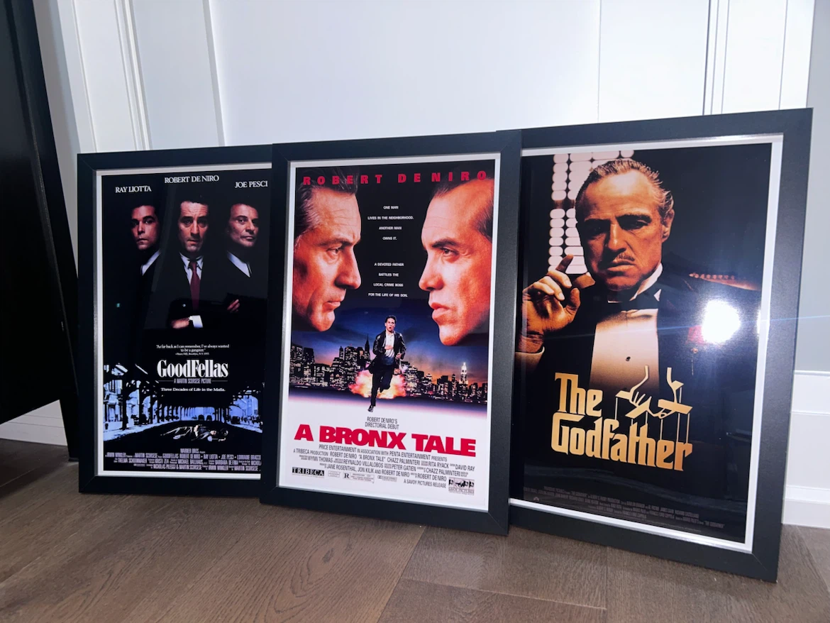 Framed Movie Posters - Goodfellas, A Bronx Tale, The Godfather - photo 2