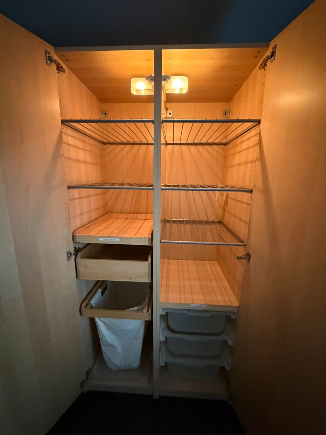 IKEA 2 piece Wardrobe with Shelves and Drawers - photo 3