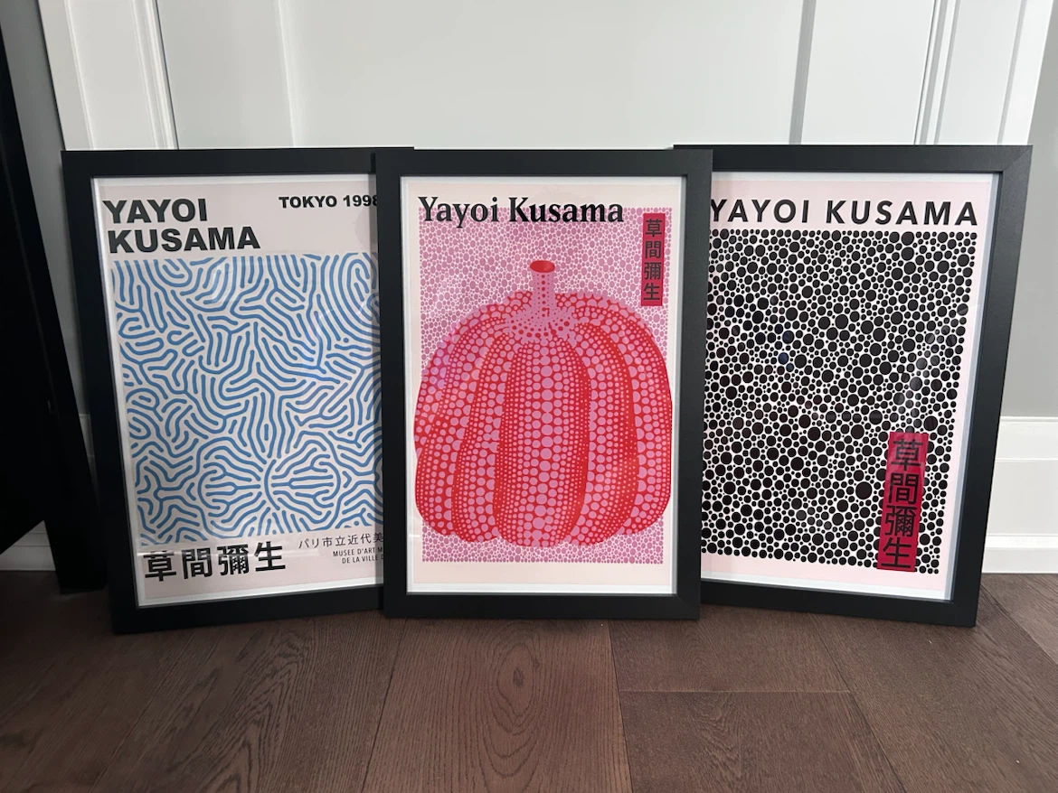 Yayoi Kusama Art Framed Posters
