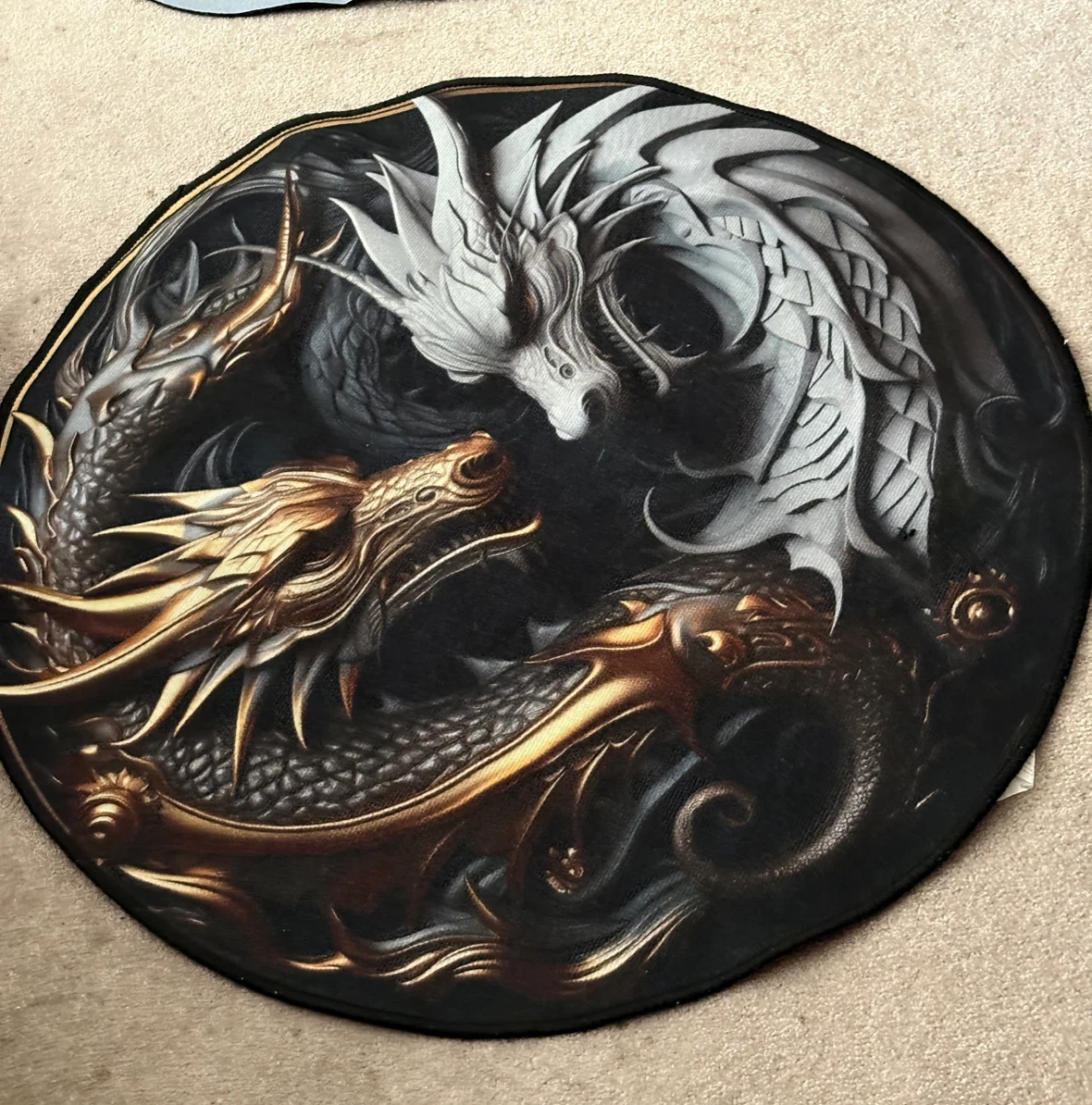 Round Dragon Patch rug