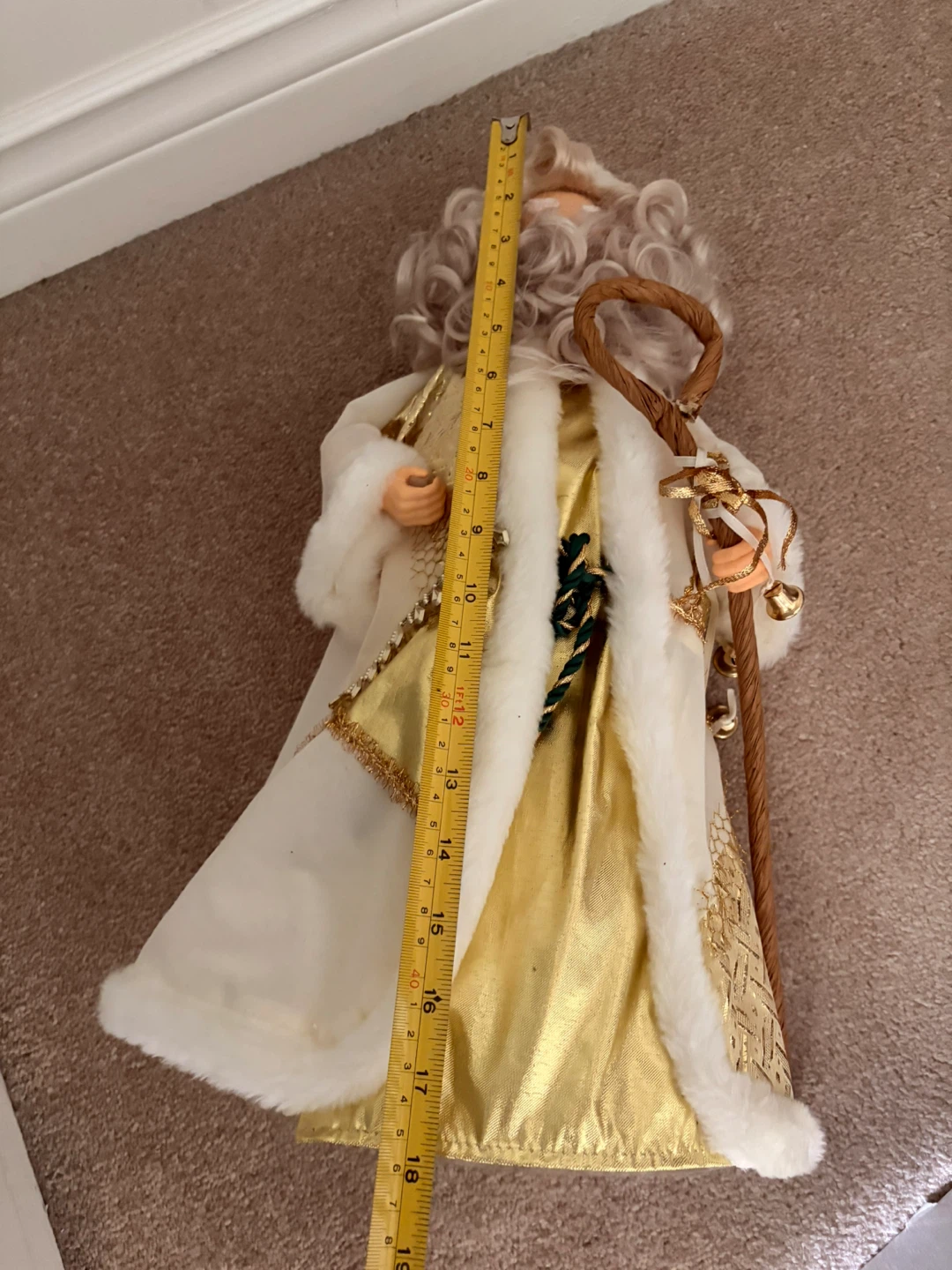 Decorative Father Christmas Figure with Staff - photo 3