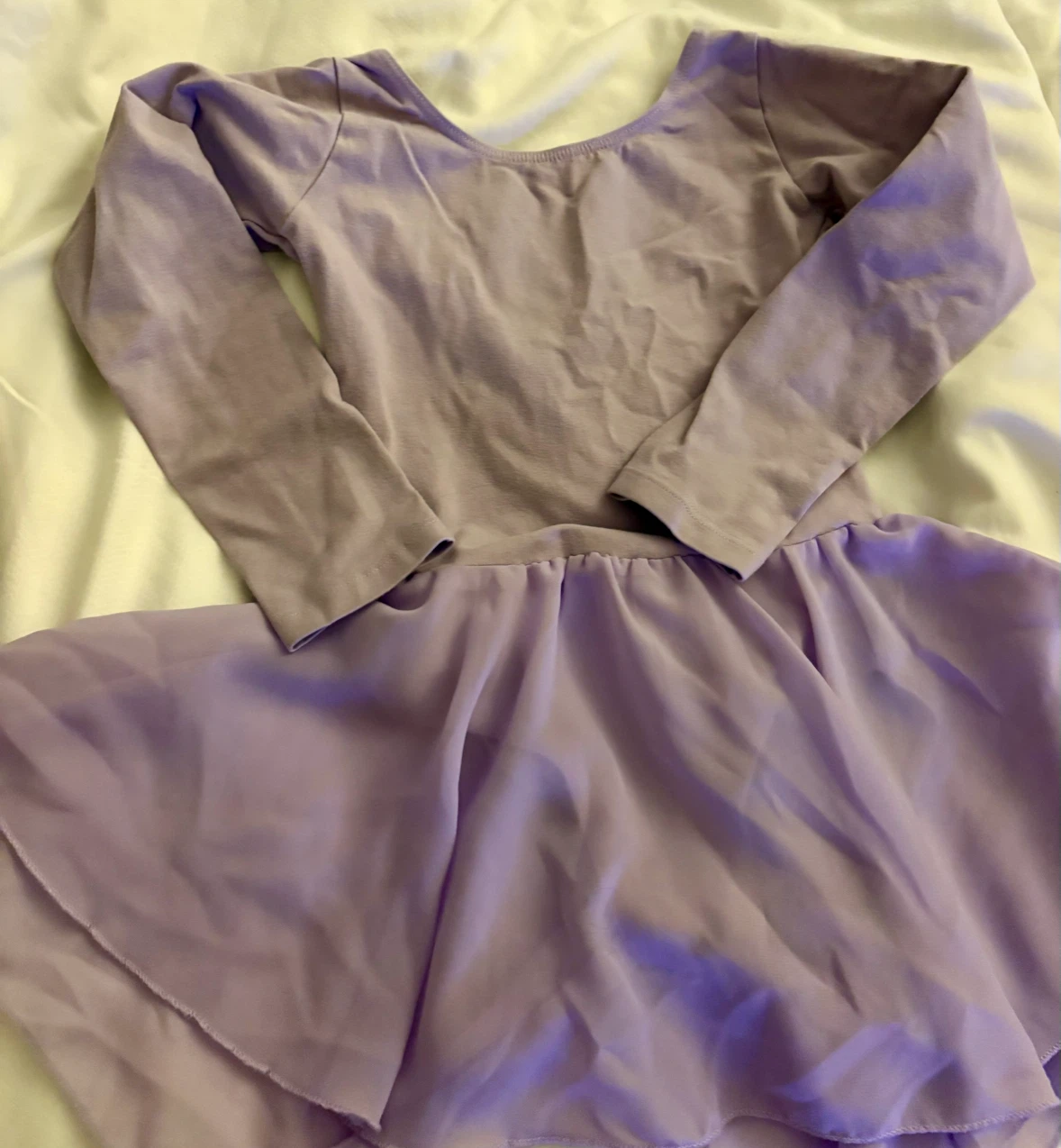 Lilac Ballet Leotard with Attached Skirt