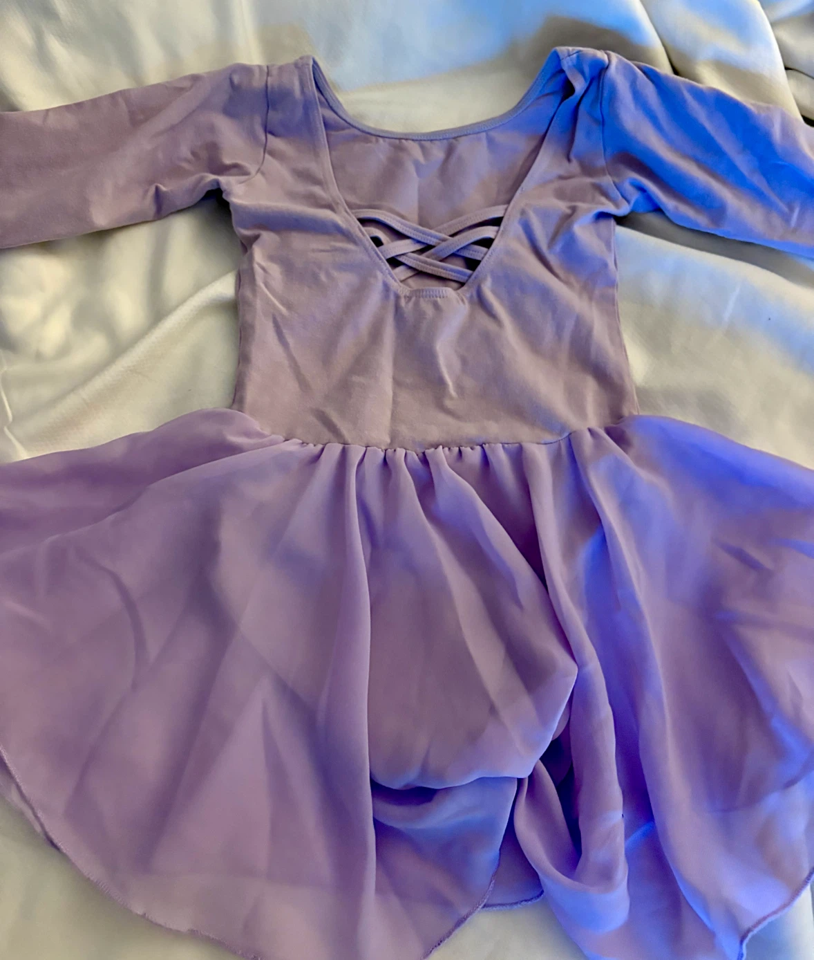 Lilac Ballet Leotard with Attached Skirt - photo 2