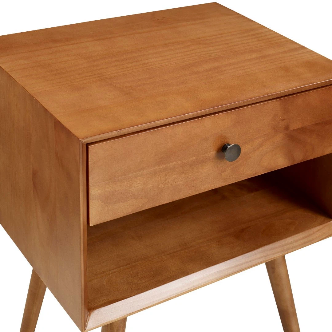 New Mid-Century Solid Wood Nightstand or Side Table - photo 3