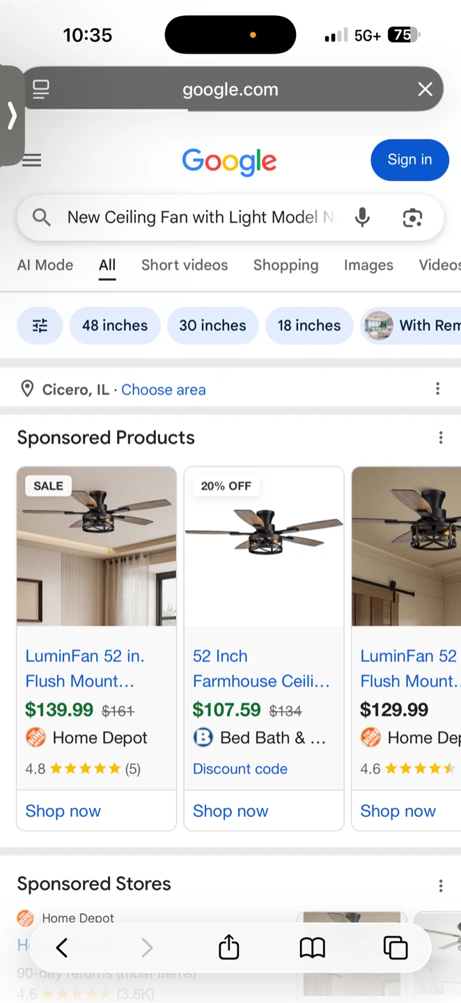 Ceiling Fan with Light - photo 5