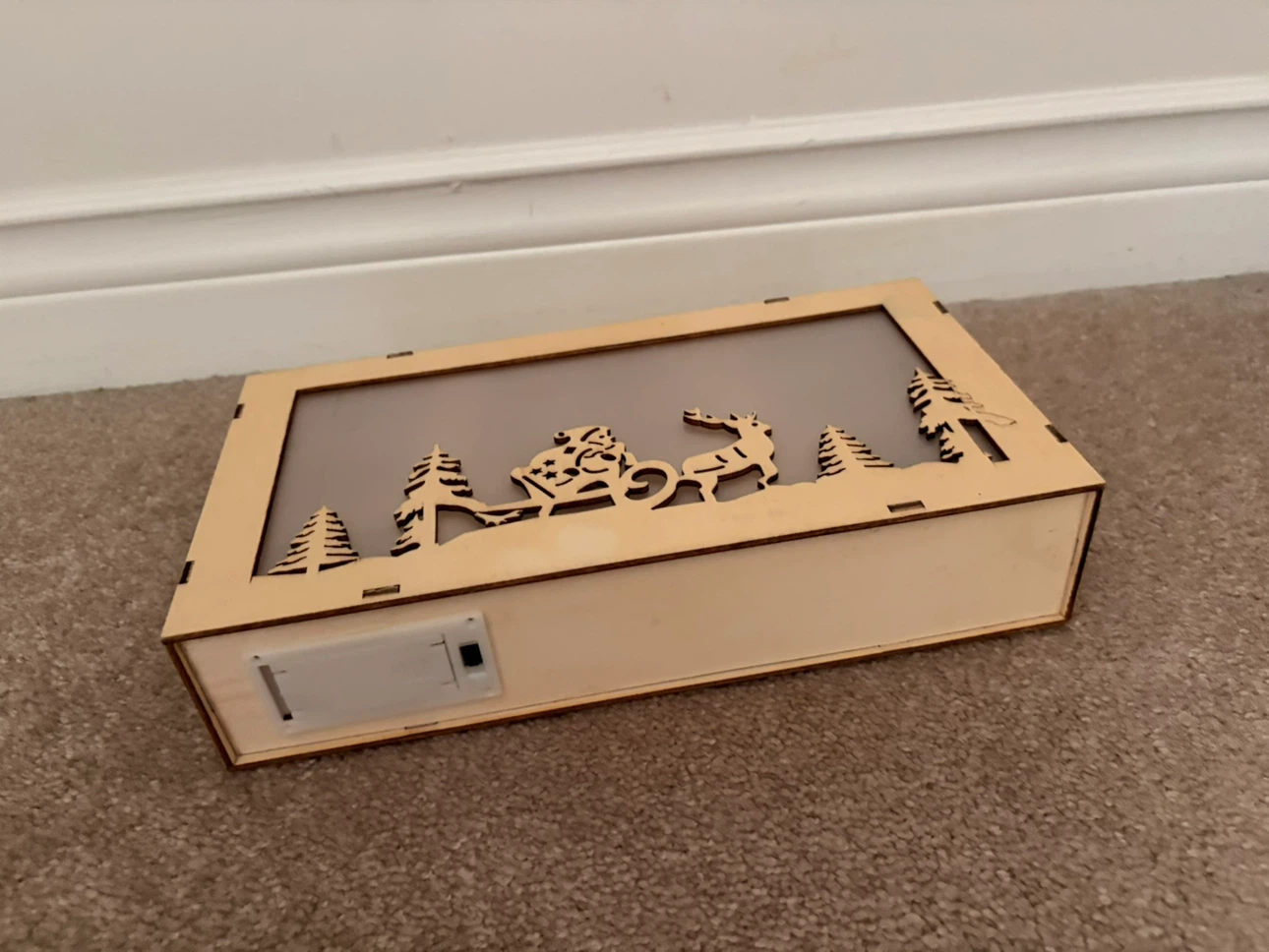 Wooden Christmas Scene Light Box - photo 4
