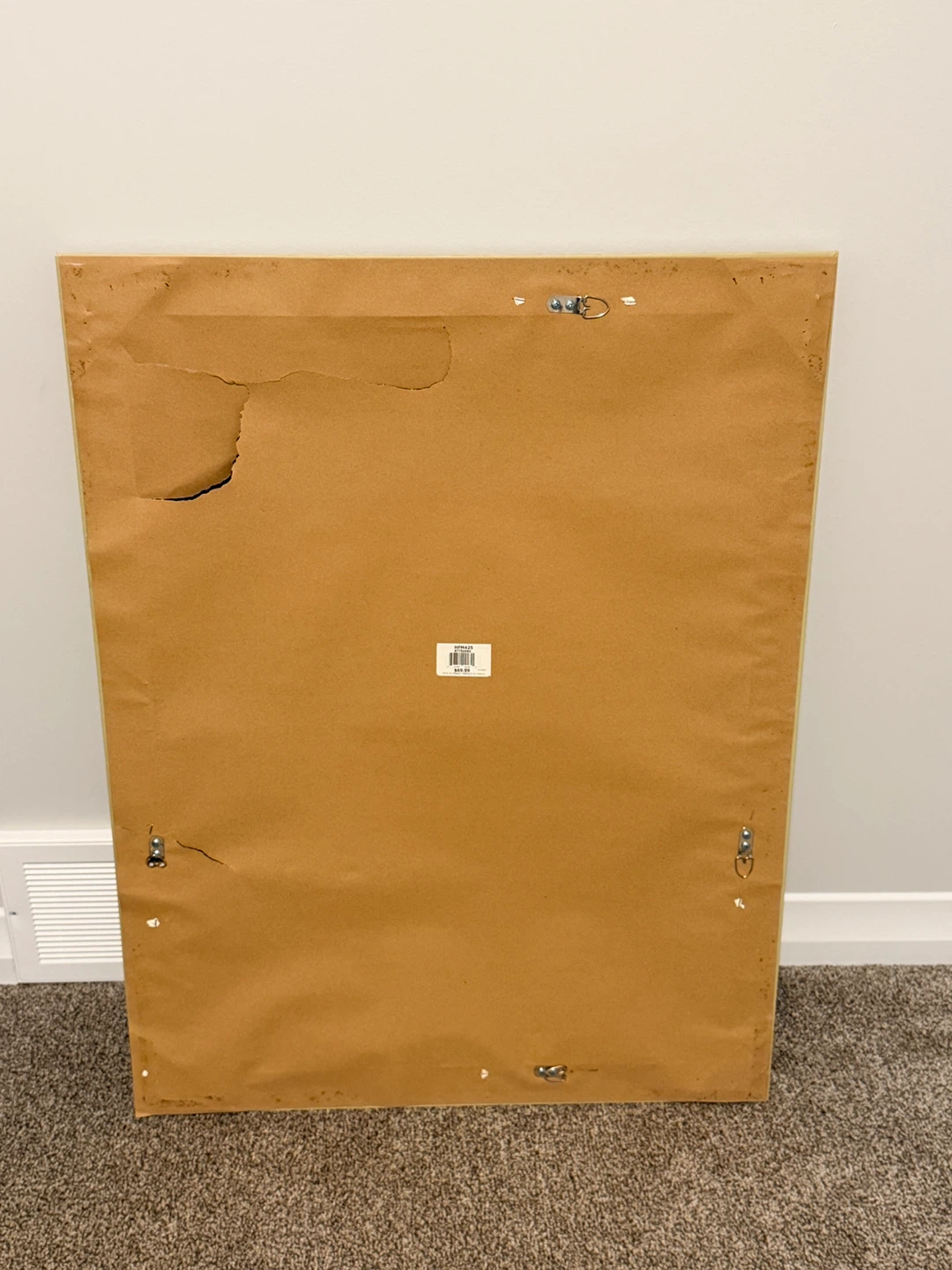 Distressed Wood Framed Mirror - photo 4