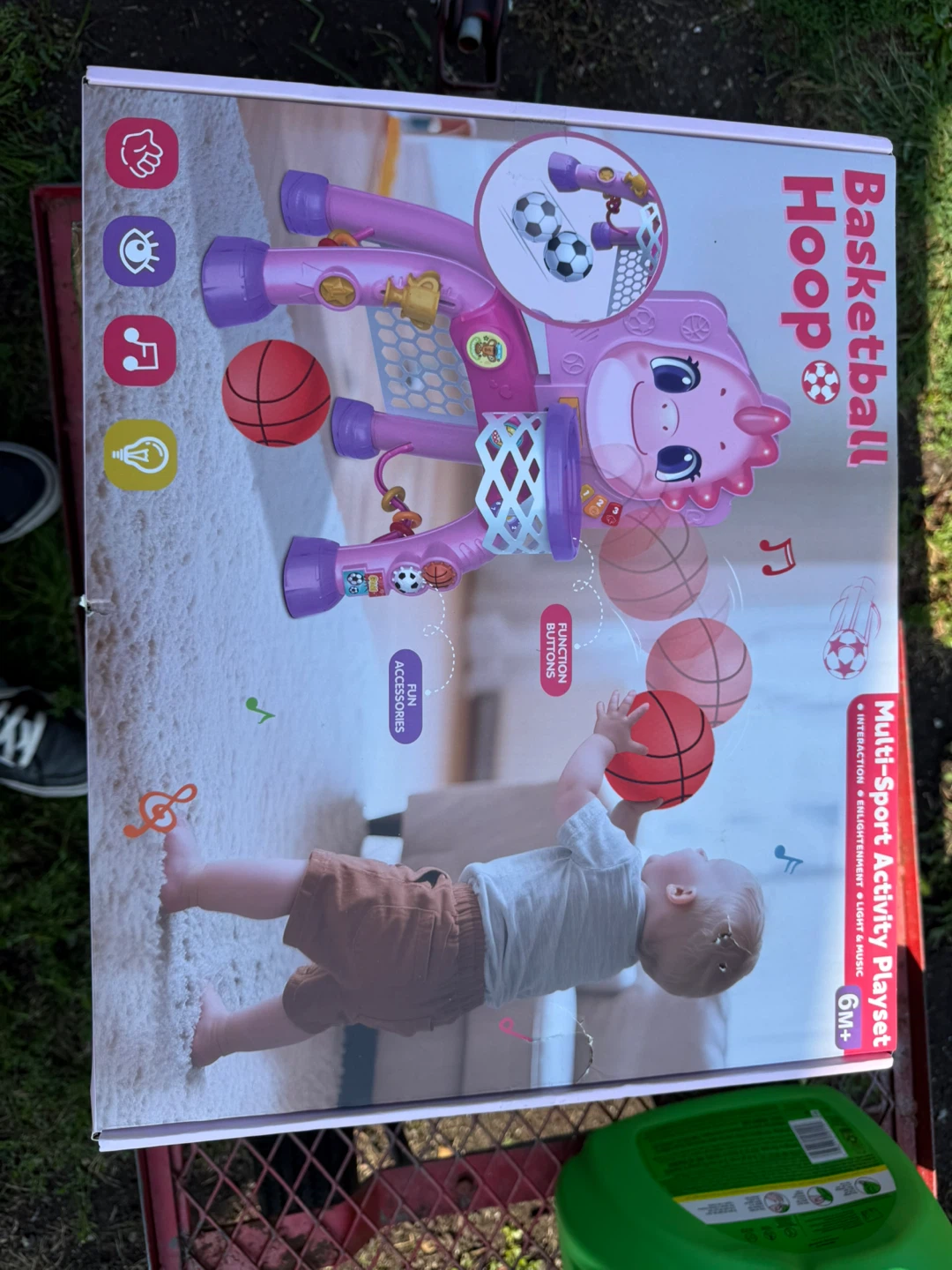 Multi-Sport Activity Playset with Basketball Hoop