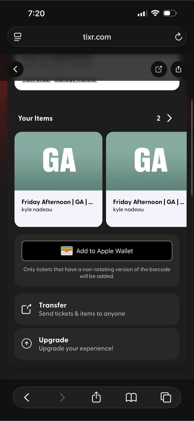 Friday Afternoon GA Tickets to MATT RIFE